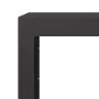 Leñero de acero negro 100x40x100 cm by , Firewood bags and holders - Ref: Foro24-850968, Price: 130,80 €, Discount: %