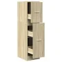 Armario botiquín madera de ingeniería roble Sonoma 30x41x118 cm by , Lockers and storage cabinets - Ref: Foro24-855162, Price...