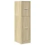 Armario botiquín madera de ingeniería roble Sonoma 30x41x118 cm by , Lockers and storage cabinets - Ref: Foro24-855162, Price...