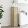 Armario botiquín madera de ingeniería roble Sonoma 30x41x118 cm by , Lockers and storage cabinets - Ref: Foro24-855162, Price...