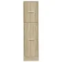 Armario botiquín madera de ingeniería roble Sonoma 30x41x118 cm by , Lockers and storage cabinets - Ref: Foro24-855162, Price...