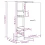 Armario botiquín madera ingeniería roble artisian 40x41x77,5 cm von , Schließfächer und Lagerschränke - Ref: Foro24-855195, P...