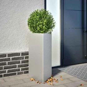 Jardinera triangular acero galvanizado 40x40x75 cm by , Pots and planters - Ref: Foro24-851167, Price: 63,19 €, Discount: %