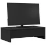 Soporte de monitor con cajones madera negro 50x27x15 cm by , Computer bases and risers - Ref: Foro24-854662, Price: 41,21 €, ...