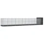 Pajarera con extensión acero plateado 1244x203x216 cm von , Füße und Vogelkäfige - Ref: Foro24-3214262, Preis: 1,00 €, Rabatt: %
