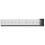 Pajarera con extensión acero plateado 1244x203x216 cm von , Füße und Vogelkäfige - Ref: Foro24-3214262, Preis: 1,00 €, Rabatt: %