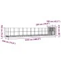 Pajarera con extensión acero plateado 1244x203x216 cm von , Füße und Vogelkäfige - Ref: Foro24-3214262, Preis: 1,00 €, Rabatt: %