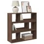 Estantería/divisor de espacios marrón roble 100x33x94,5 cm de , Librerías y estanterías - Ref: Foro24-854442, Precio: 74,97 €...