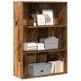 Estantería madera de ingeniería color envejecido 80x30x114 cm de , Librerías y estanterías - Ref: Foro24-857938, Precio: 50,6...