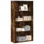 Estantería madera de ingeniería roble ahumado 80x30x152 cm by , Bookcases and shelves - Ref: Foro24-857944, Price: 62,39 €, D...