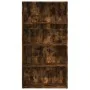 Estantería madera de ingeniería roble ahumado 80x30x152 cm by , Bookcases and shelves - Ref: Foro24-857944, Price: 62,39 €, D...