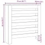 Cubierta de radiador madera color envejecido 78x20x82 cm by , Accessories for heating radiators - Ref: Foro24-852688, Price: ...