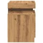 Mesilla de noche con LED madera marrón roble 35x39x55 cm by , Nightstands - Ref: Foro24-857656, Price: 70,53 €, Discount: %