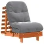 Futón sofá cama con colchón madera maciza marrón 60x206x11 cm by , Futones - Ref: Foro24-846748, Price: 187,38 €, Discount: %