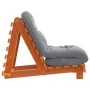 Futón sofá cama con colchón madera maciza marrón 60x206x11 cm by , Futones - Ref: Foro24-846748, Price: 187,38 €, Discount: %