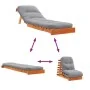 Futón sofá cama con colchón madera maciza marrón 60x206x11 cm by , Futones - Ref: Foro24-846748, Price: 187,38 €, Discount: %