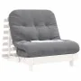 Futón sofá cama con colchón madera maciza blanco 80x206x11 cm von , Futones - Ref: Foro24-846757, Preis: 221,61 €, Rabatt: %