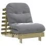 Futón sofá cama con colchón madera impregnada pino 70x206x11 cm by , Futones - Ref: Foro24-846755, Price: 175,58 €, Discount: %