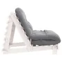 Futón sofá cama con colchón madera maciza blanco 90x206x11 cm by , Futones - Ref: Foro24-846762, Price: 228,79 €, Discount: %