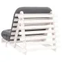 Futón sofá cama con colchón madera maciza blanco 90x206x11 cm by , Futones - Ref: Foro24-846762, Price: 228,79 €, Discount: %