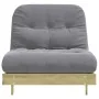 Futón sofá cama con colchón madera impregnada pino 80x206x11 cm by , Futones - Ref: Foro24-846760, Price: 199,34 €, Discount: %