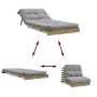 Futón sofá cama con colchón madera impregnada pino 80x206x11 cm by , Futones - Ref: Foro24-846760, Price: 199,34 €, Discount: %