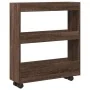 Carro de almacenaje estrecho 3 niveles madera marrón roble von , Küchen- und Speisewagen - Ref: Foro24-855247, Preis: 49,56 €...