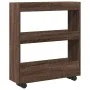 Carro de almacenaje estrecho 3 niveles madera marrón roble von , Küchen- und Speisewagen - Ref: Foro24-855247, Preis: 49,56 €...