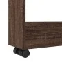 Carro de almacenaje estrecho 3 niveles madera marrón roble von , Küchen- und Speisewagen - Ref: Foro24-855247, Preis: 49,56 €...