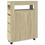 Armario de baño estrecho con ruedas madera roble Sonoma von , Schließfächer und Lagerschränke - Ref: Foro24-855270, Preis: 11...