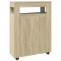 Armario de baño estrecho con ruedas madera roble Sonoma von , Schließfächer und Lagerschränke - Ref: Foro24-855270, Preis: 11...