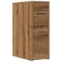 Armario de baño estrecho con ruedas madera roble artisian by , Lockers and storage cabinets - Ref: Foro24-855285, Price: 74,8...