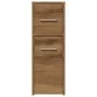 Armario de baño estrecho con ruedas madera roble artisian by , Lockers and storage cabinets - Ref: Foro24-855285, Price: 74,8...