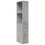 Armario de baño estrecho con ruedas madera gris hormigón von , Schließfächer und Lagerschränke - Ref: Foro24-855298, Preis: 8...