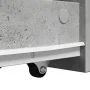 Armario de baño estrecho con ruedas madera gris hormigón von , Schließfächer und Lagerschränke - Ref: Foro24-855298, Preis: 8...