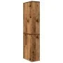 Armario de baño estrecho con ruedas madera envejecida de , Taquillas y armarios de almacenamiento - Ref: Foro24-855302, Preci...