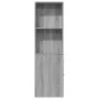Armario de baño estrecho con ruedas madera gris Sonoma by , Lockers and storage cabinets - Ref: Foro24-855300, Price: 90,53 €...