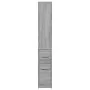 Armario de baño estrecho con ruedas madera gris Sonoma by , Lockers and storage cabinets - Ref: Foro24-855300, Price: 90,53 €...
