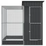 Pajarera con extensión acero plateado 209x203x216 cm by , Feet and bird cages - Ref: Foro24-3216426, Price: 537,69 €, Discoun...
