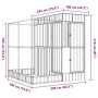 Pajarera con extensión acero plateado 209x203x216 cm by , Feet and bird cages - Ref: Foro24-3216426, Price: 537,69 €, Discoun...