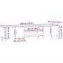 Mueble de TV madera de ingeniería roble artisian 180x31,5x40 cm von , TV-Möbel - Ref: Foro24-857144, Preis: 124,17 €, Rabatt: %