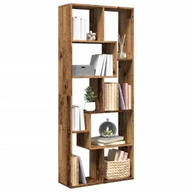 Librería divisora madera ingeniería envejecida 67x25x161,5 cm by , Bookcases and shelves - Ref: Foro24-858082, Price: 87,43 €...