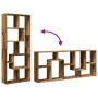 Librería divisora madera ingeniería envejecida 67x25x161,5 cm by , Bookcases and shelves - Ref: Foro24-858082, Price: 87,45 €...