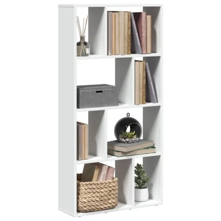 Estantería de madera de ingeniería blanca 60x20x120 cm de , Librerías y estanterías - Ref: Foro24-858147, Precio: 63,09 €, De...