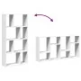Estantería de madera de ingeniería blanca 60x20x120 cm de , Librerías y estanterías - Ref: Foro24-858147, Precio: 63,09 €, De...