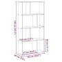 Estantería de madera de ingeniería marrón roble 60x20x120 cm by , Bookcases and shelves - Ref: Foro24-858153, Price: 72,32 €,...