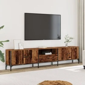 Mueble TV con cajón madera ingeniería envejecida 200x25x44 cm von , TV-Möbel - Ref: Foro24-857696, Preis: 128,62 €, Rabatt: %