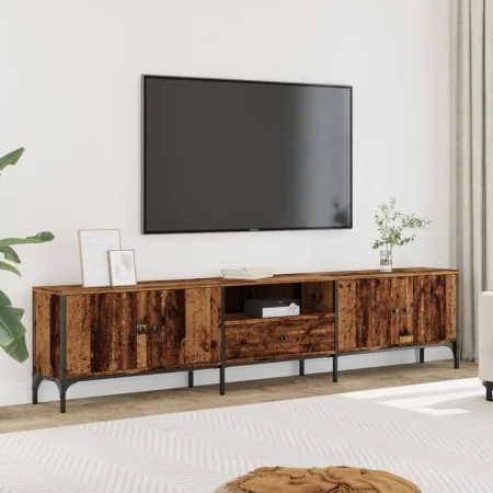 Mueble TV con cajón madera ingeniería envejecida 200x25x44 cm von , TV-Möbel - Ref: Foro24-857696, Preis: 128,62 €, Rabatt: %