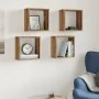 Estantes cubo de pared 4 uds madera roble artisan 30x15x30 cm by , Shelves and shelves - Ref: Foro24-856580, Price: 43,14 €, ...