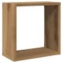 Estantes cubo de pared 4 uds madera roble artisan 30x15x30 cm by , Shelves and shelves - Ref: Foro24-856580, Price: 43,14 €, ...